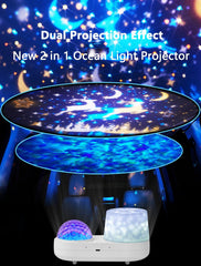 KISTRA Ocean Wave Projector with 10 colors for customizable mood