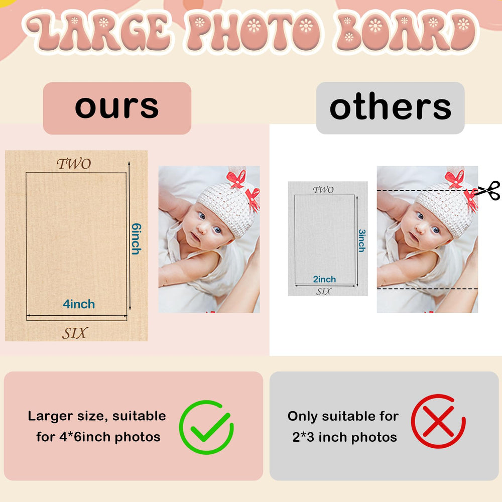 Kritkin wooden photo board closeup highlights sturdy craftsmanship and smooth finish
