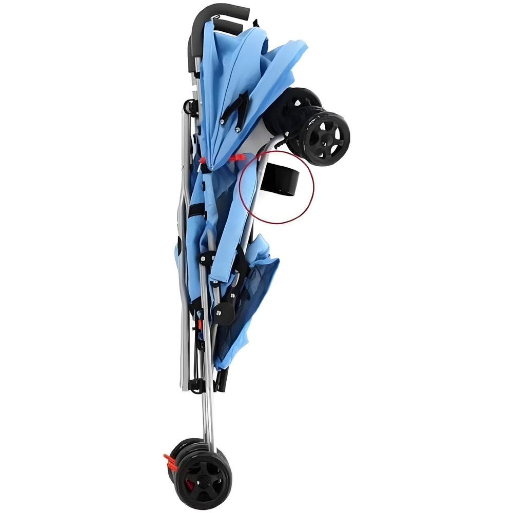 Kryoflare 37cm footrest fits pushchairs for roomy foot comfort during trips.