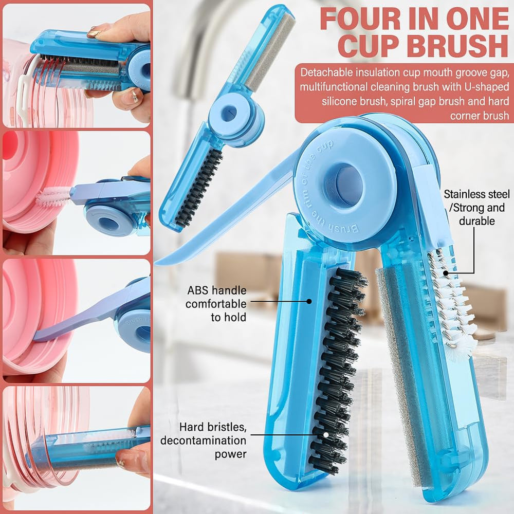 Kryslanix bottle gap cleaner reaches tight openings for a flush clean.