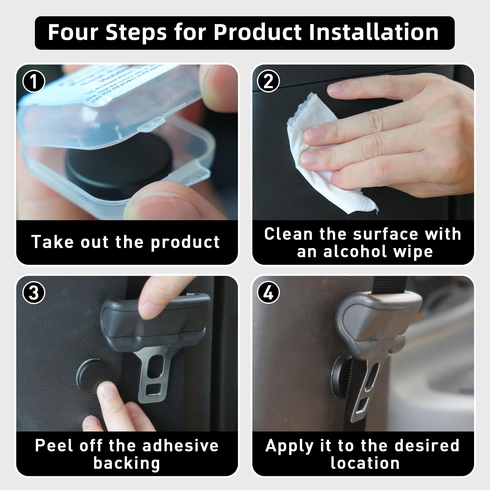Krythonix includes alcohol wipe and 4 holders for easy, residue-free placement.