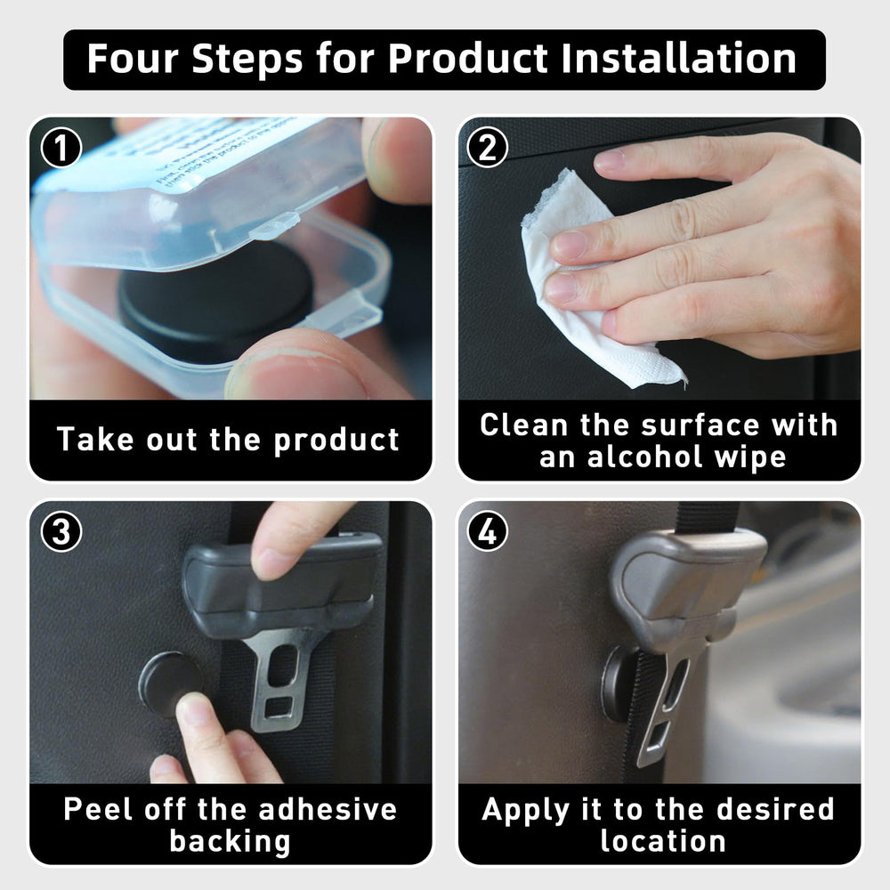 Krythonix includes alcohol wipe and 4 holders for easy, residue-free placement.