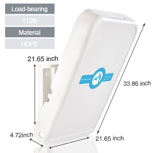 KSITEX changing station with security straps ensures a snug, safe diaper change.