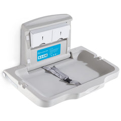 KSITEX baby changing station wall-mounted-foldable aids space-saving use in busy restrooms.
