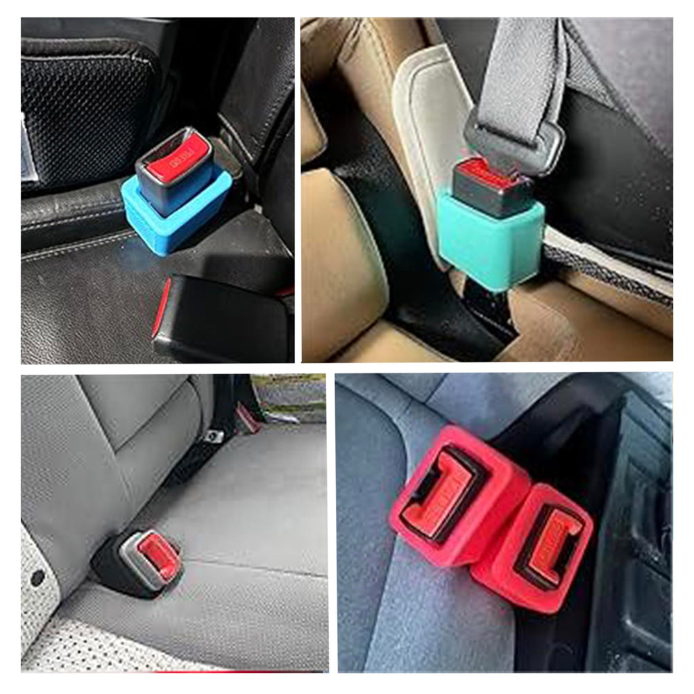 KSJED buckle holder color options complement car interiors with durable silicone.