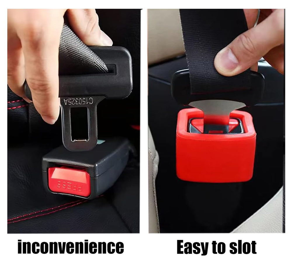KSJED buckle holder positioned at the front seat for fast belt access.