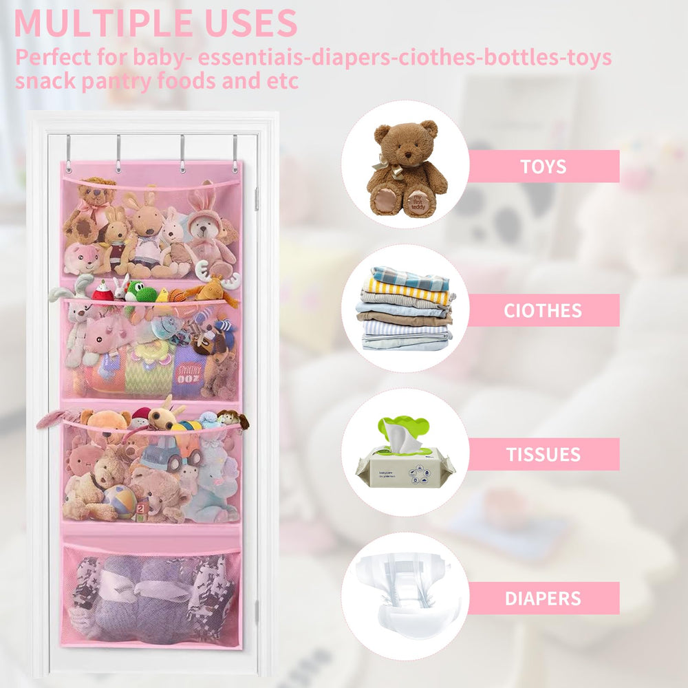 Kuaile bedroom storage for kids room; space-saving door organizer