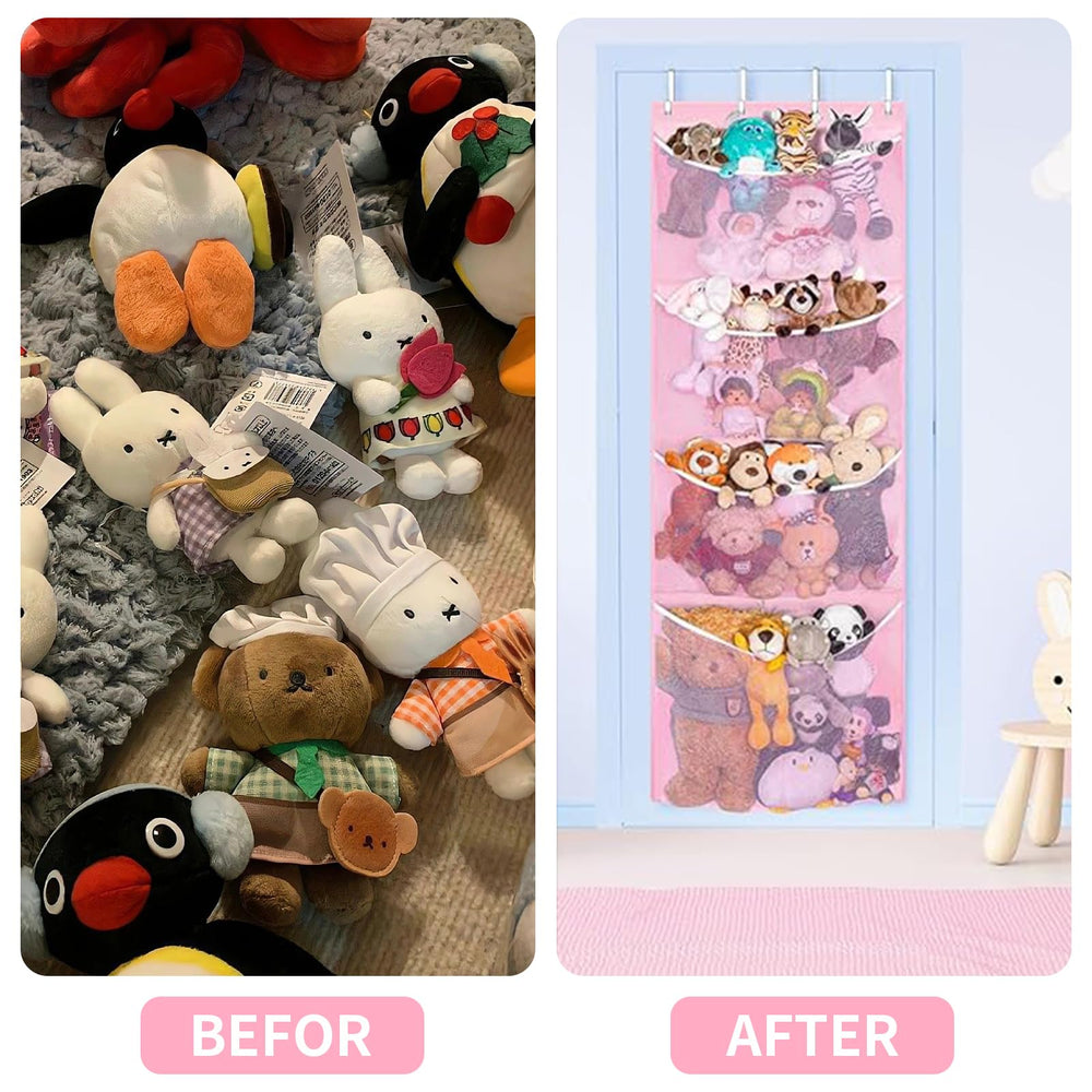 Kuaile nursery room organization for stuffed animals with vertical storage