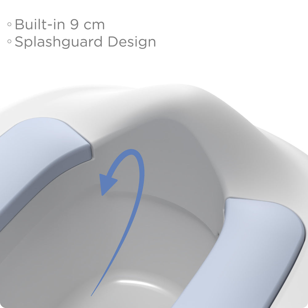 KUB 3-in-1 detachable bowl blue is easy to clean with one rinse.