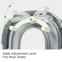 KUB 3-in-1 potty bowl features a deep curved interior for easy cleaning.