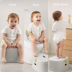 KUB 3-in-1 potty seat enabling easy transitions from chair to toilet as kids grow.