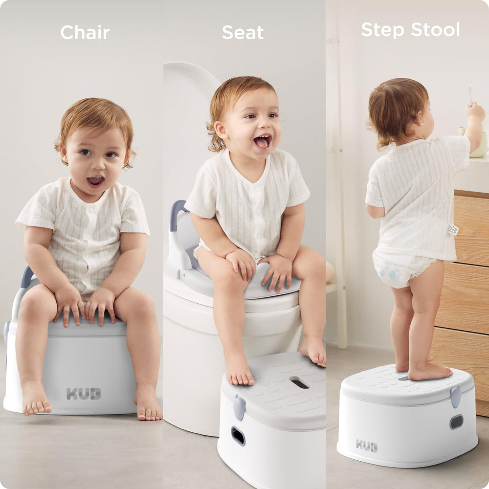 KUB 3-in-1 potty trainer seat blue adapts as your child grows.