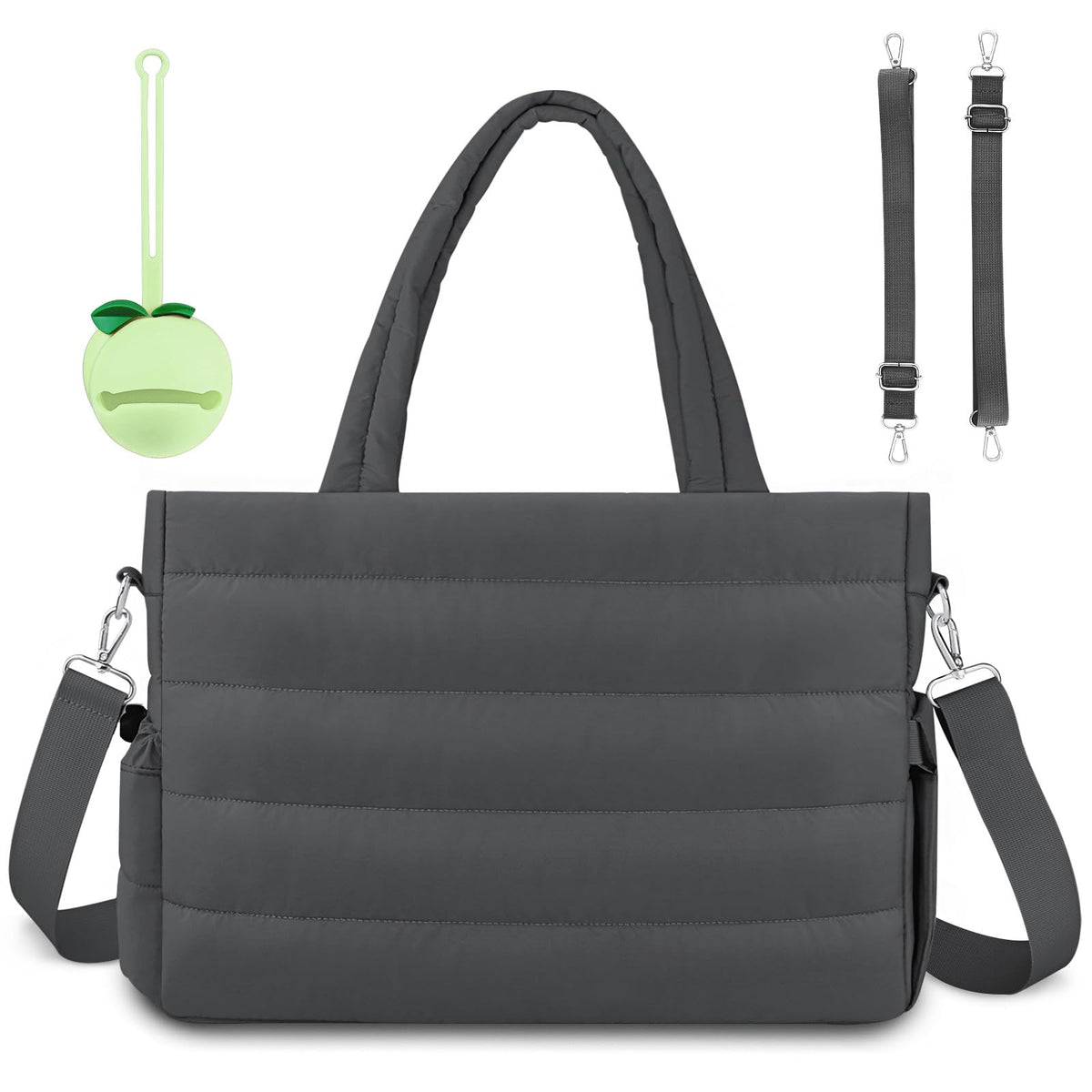 KUBYA Diaper Bag Tote shows large capacity for organized baby gear and essentials
