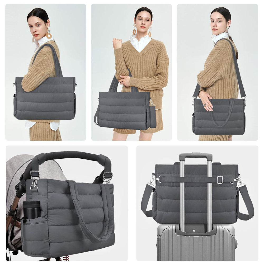 KUBYA Diaper Bag Tote ready for travel, work, and daily outings