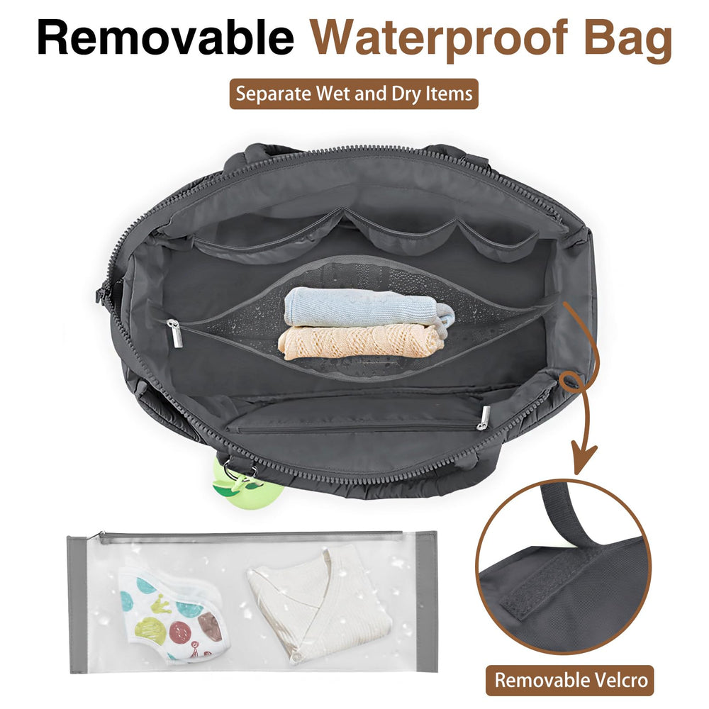 KUBYA Wet & Dry separation pocket containing wet items efficiently