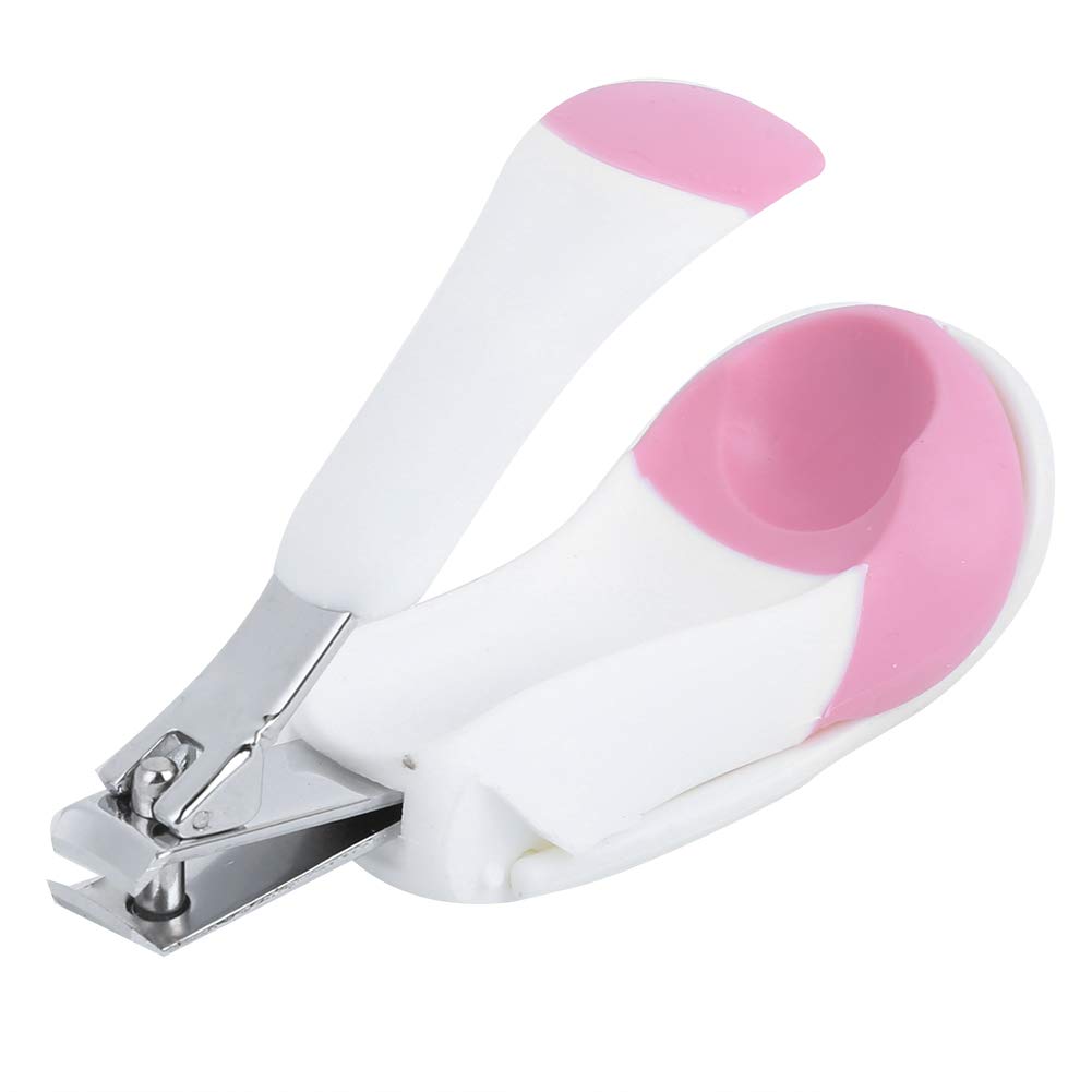 KUIDAMOS Safety First baby nail clipper with magnifying glass front view for precise trimming
