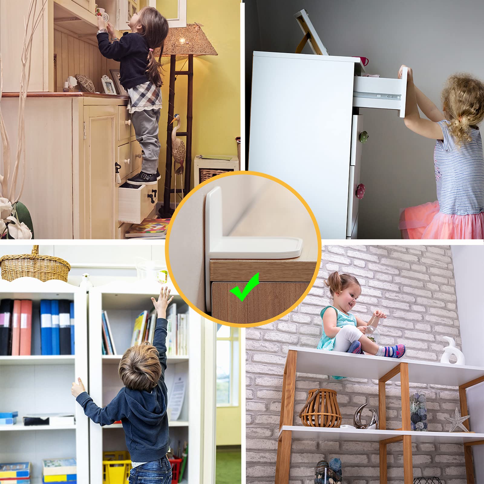 kulusion easy install no drilling shows quick setup and balanced force for safe furniture.