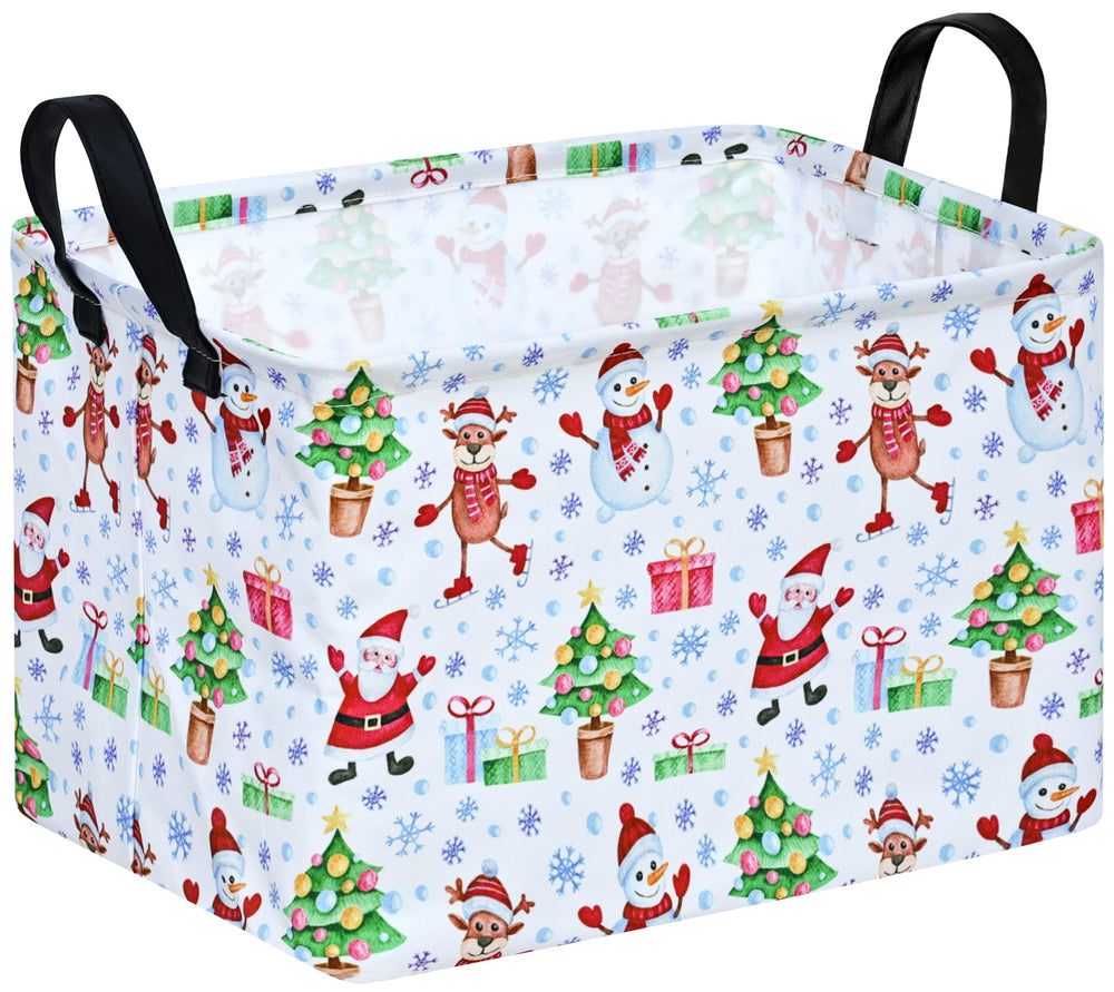 KUNRO Christmas gift storage basket with ghost design in pink, a decorative storage solution.