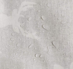 KUNRO Deer-pattern nursery basket close-up emphasizes linen-cotton fabric and soft texture.