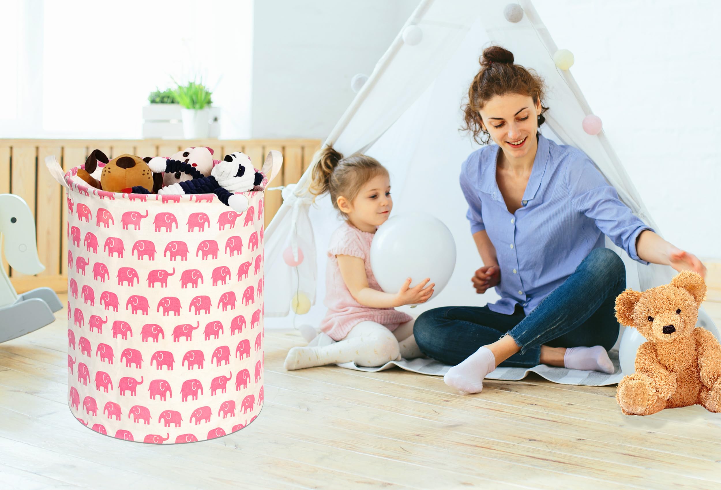 KUNRO dorm room organizer bin fits compact spaces while adding decor