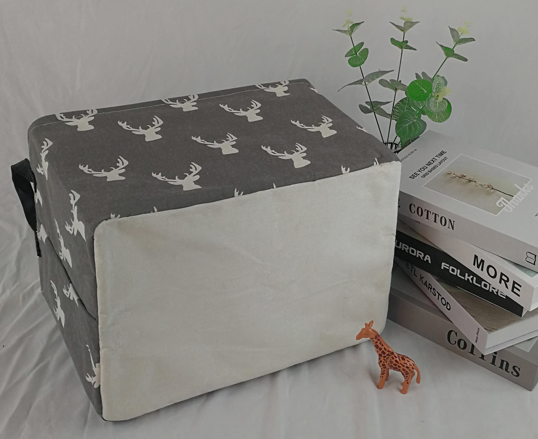 KUNRO linen-cotton material detail highlights durable, washable fabric and premium feel.