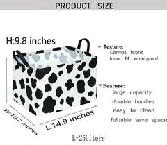 KUNRO nursery basket with handles enables easy transport and tidy toy storage.