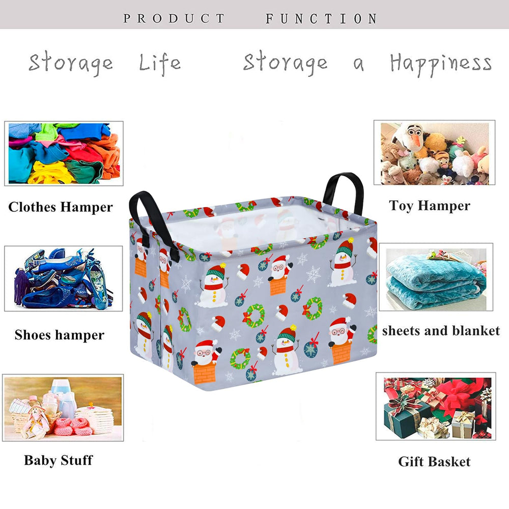 KUNRO nursery organizer basket doubles as a charming hamper and shelf cube.