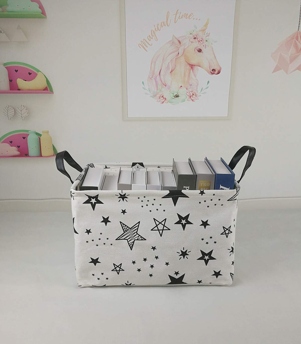 KUNRO Rectang storage basket folded-flat illustrates compact storage when not in use