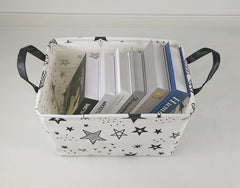 KUNRO Rectang storage basket handle side demonstrates easy carrying and deployment