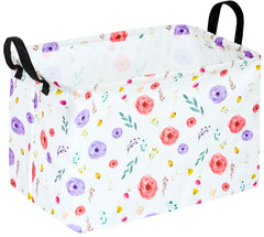 KUNRO storage basket front view; decorative toy storage.