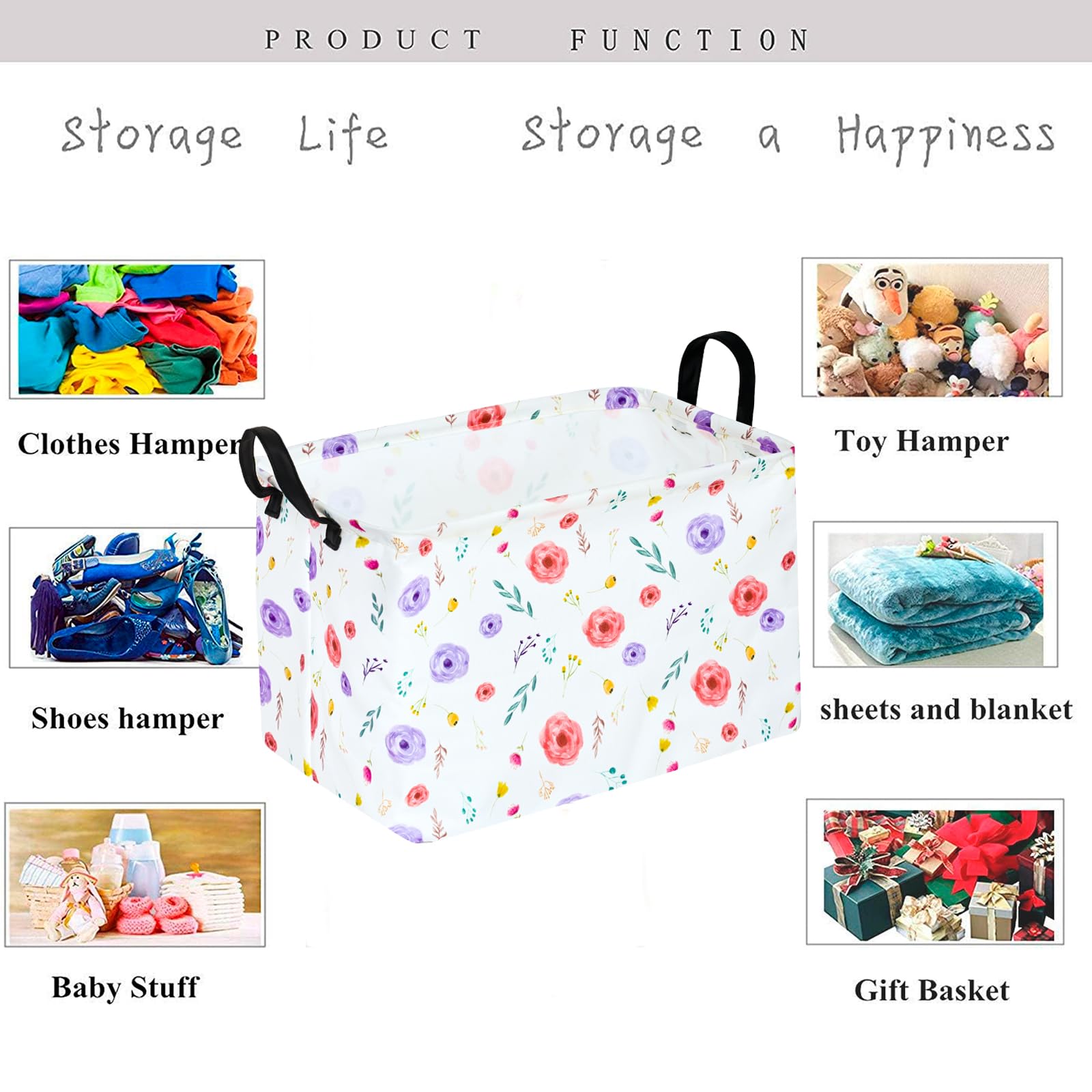 KUNRO basket with toys; nursery storage solution.