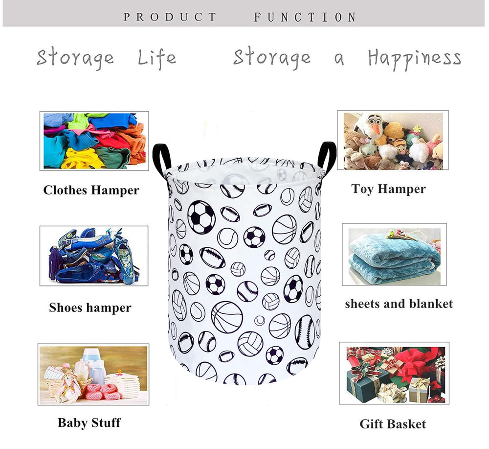 KUNRO round laundry basket durable canvas construction supports regular use