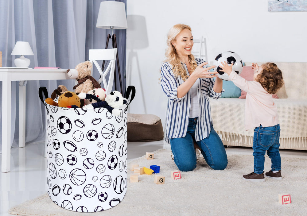 KUNRO round laundry basket handles enable easy portability