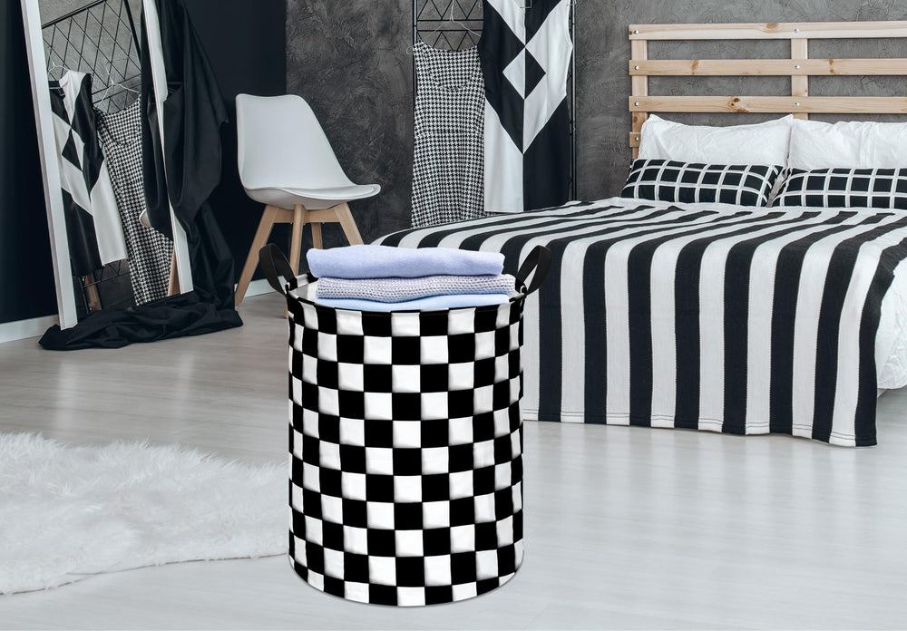KUNRO toy and book storage bin keeps nursery tidy.