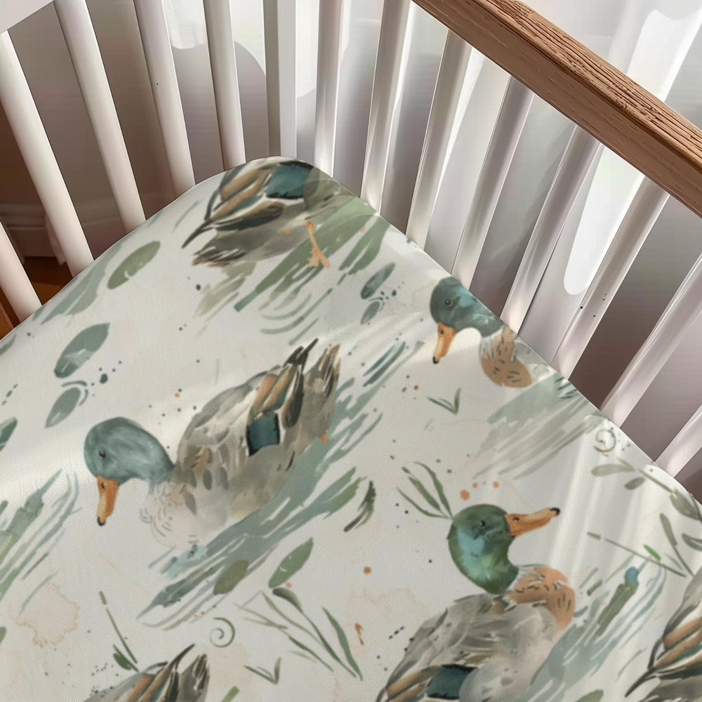 Kuphi L10C ducks and leaves nursery design enhances decor with soft touch.