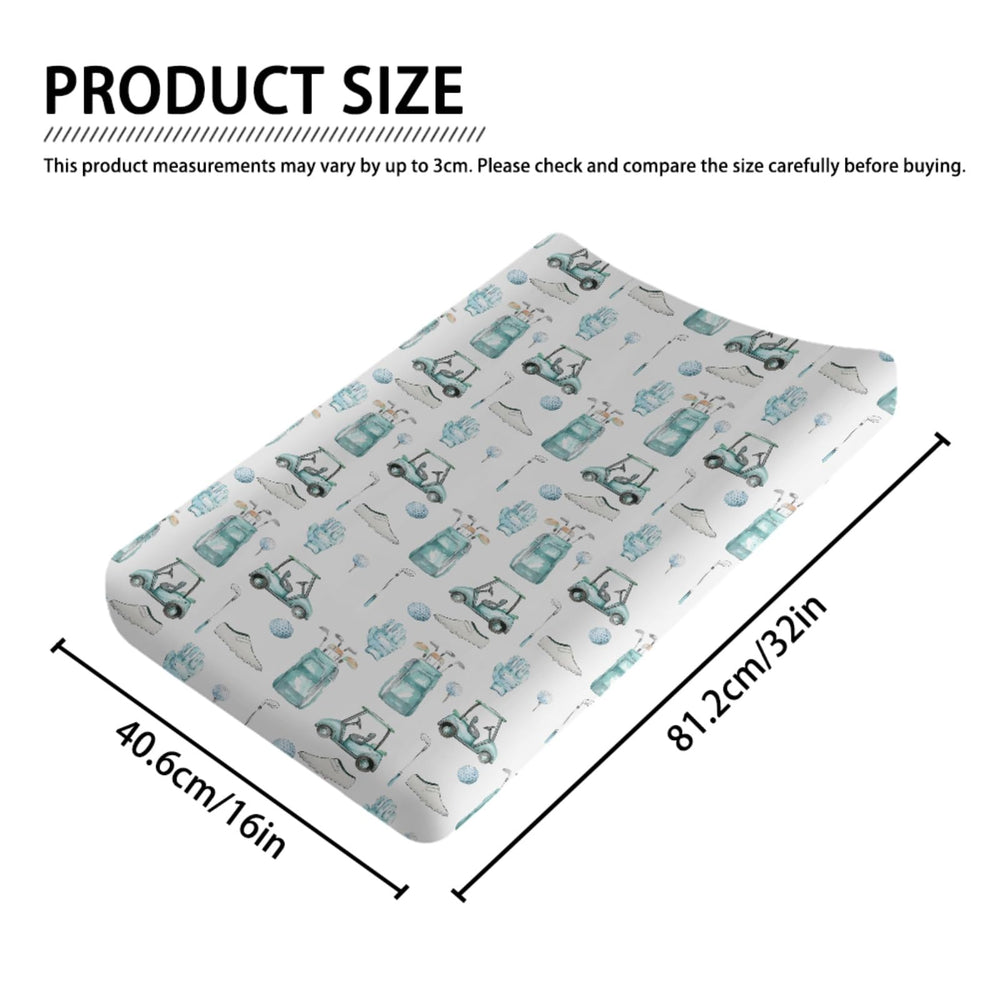 KuphiL10C watercolor golf changing pad cover washable design for effortless cleaning.