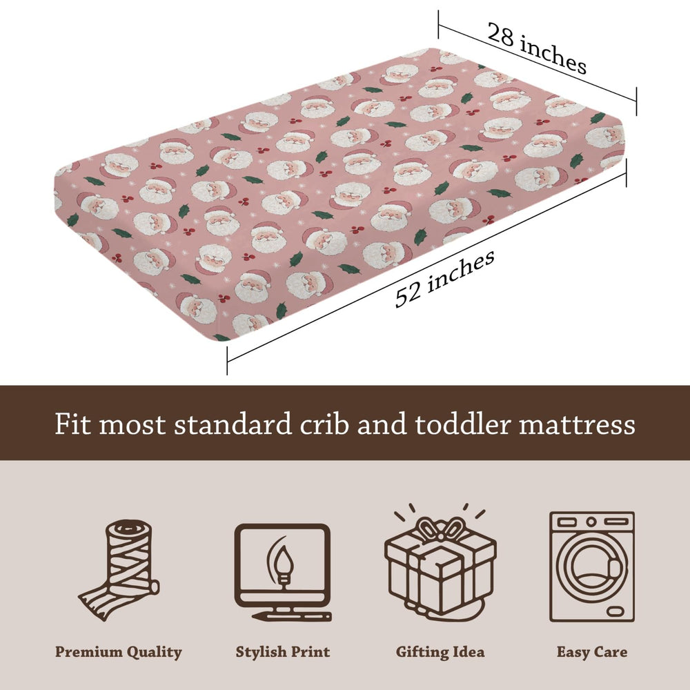 KuphiL10C 28x52 crib sheet fits standard crib and toddler mattress.