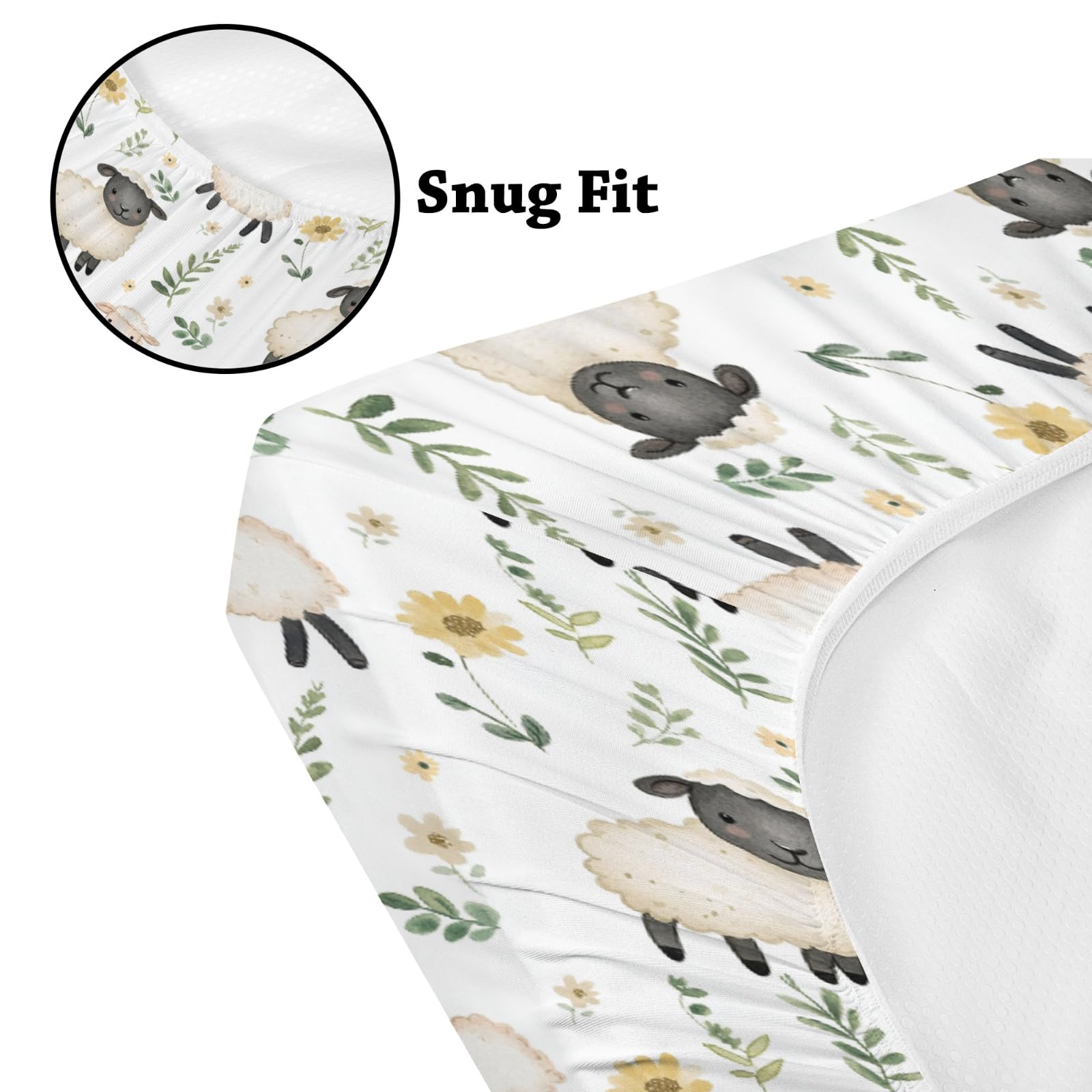 KuphiL10C easy-care crib sheet resists wear after frequent washes.