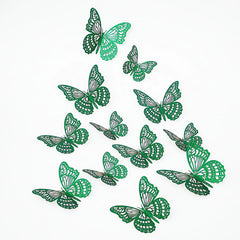 Kurilai 3D butterfly wall decor 8cm adds vibrant, shimmering color to nursery walls.
