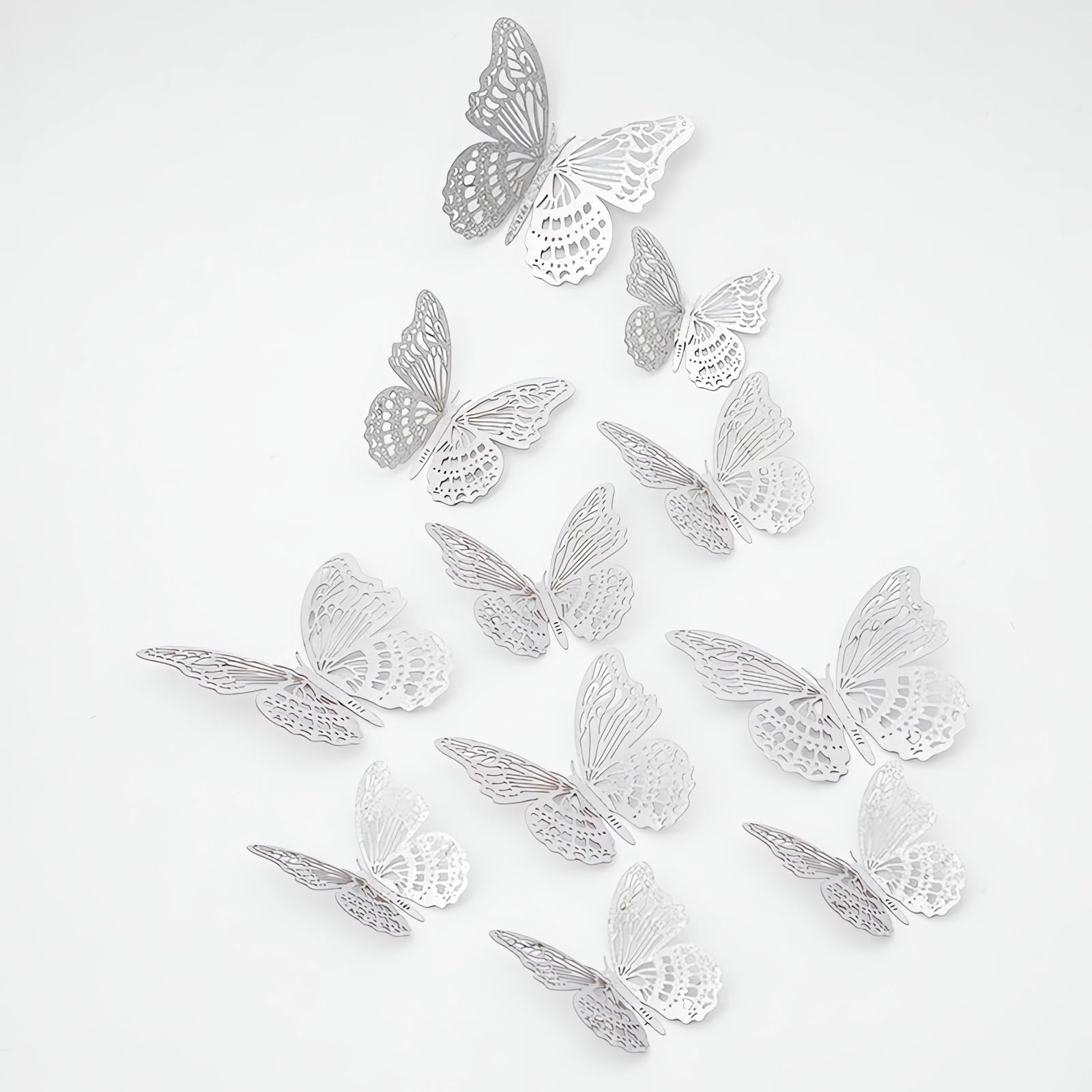 Kurilai 3D butterfly wings folded for dimensional wall charm.