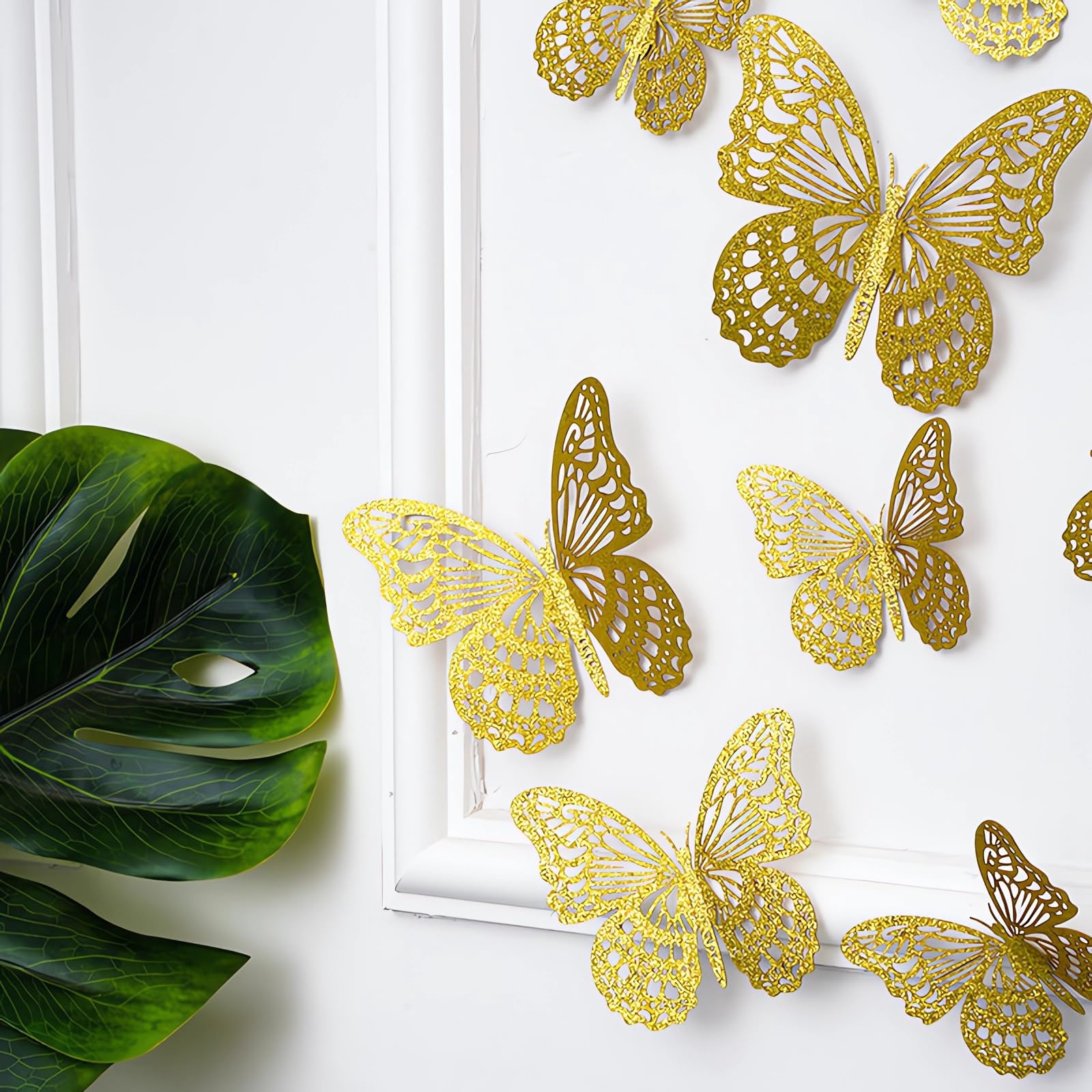 Kurilai easy-remove butterfly stickers leave no residue on surfaces.