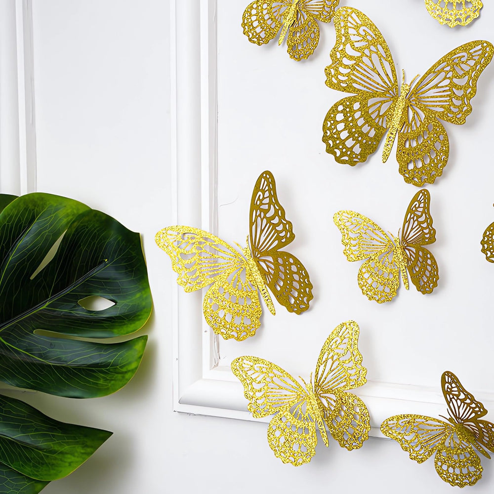 Kurilai easy-remove butterfly stickers leave no residue on surfaces.
