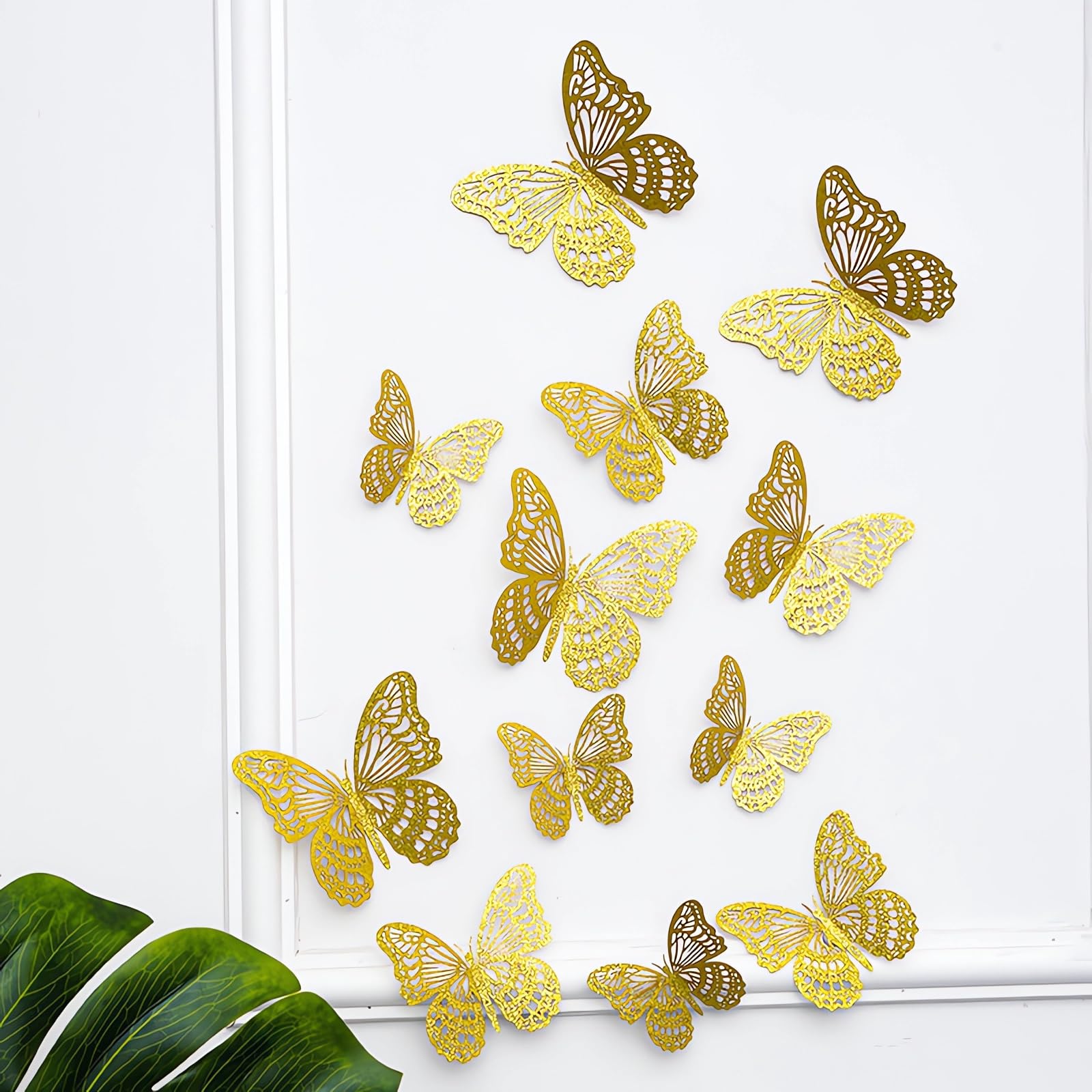 Kurilai iridescent butterflies glow under light for stunning decor.