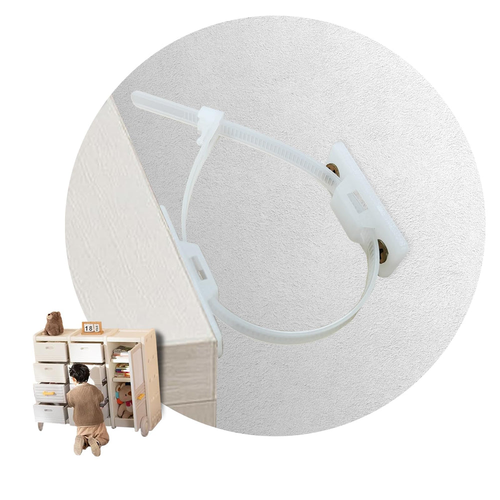 KUWSEIY 8-pack furniture anchors kit secures multiple pieces for safer living spaces