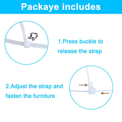 KUWSEIY metal mount brackets closeup highlight sturdy anchoring for steady furniture