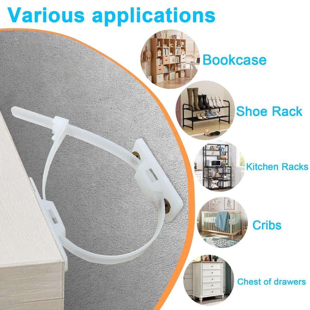KUWSEIY packaged furniture anchors ready for quick DIY installation