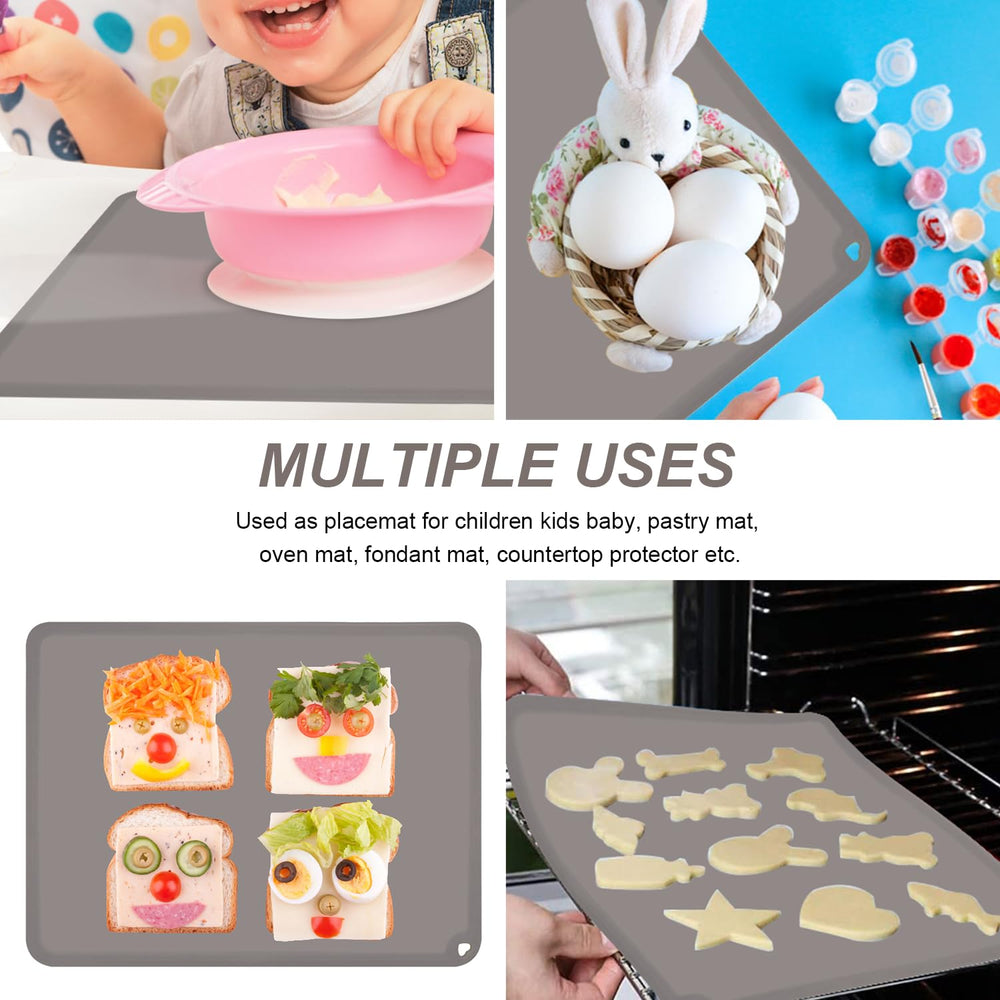 KVK placemat foldable design with heart-shaped corner for easy packing.