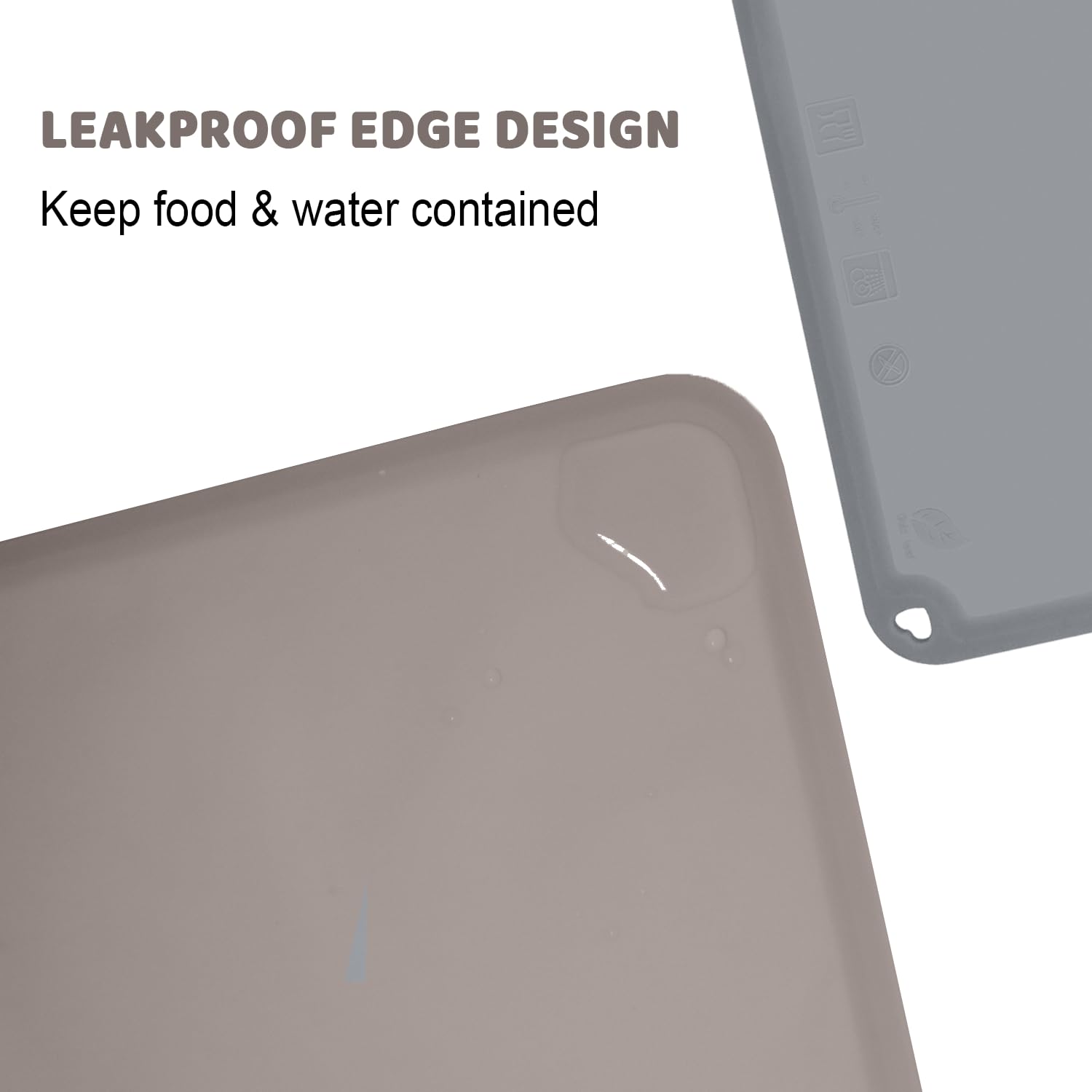KVK placemat portable and rollable without straps for on-the-go meals.