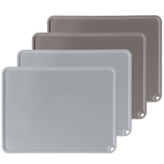 KVK silicone placemats for toddlers light gray non-slip surface keeps meals steady