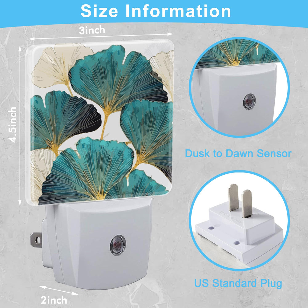 KXWQTRDD Ginkgo Leaves night light with dusk-to-dawn sensor.
